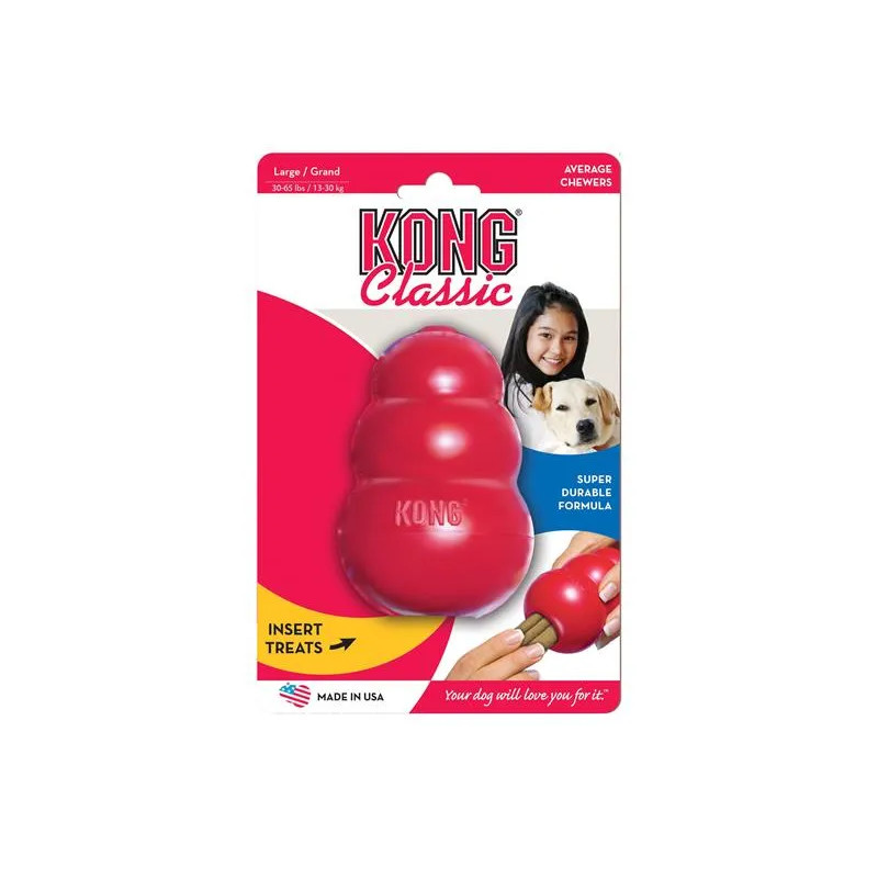 Igračka Kong Dog Classic Granat crvena, prirodni kaučuk, L 13-30 kg