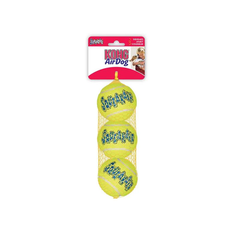 Hračka Kong Dog SqueakAir Lopta s pískatkom tenis, guma vulkanizovaná, XS (3ks/bal.)