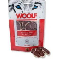 Pamlsok Woolf Dog Beef Sushi & Codfish 100 g