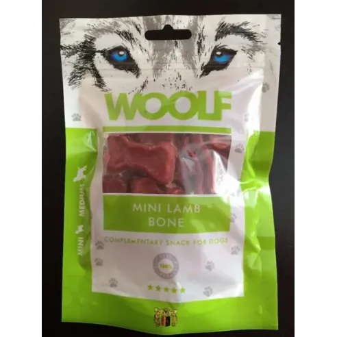 Poslastica Woolf Dog jagnjeća mini kost 100 g