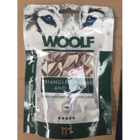 Poslastica Woolf Dog Lamb and Cod Triangle 100 g
