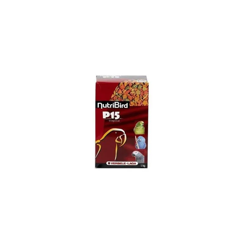 VL NutriBird P15 Tropical- extrudy pre veľké papagáje s tropickým ovocím na denné kŕmenie 1 kg