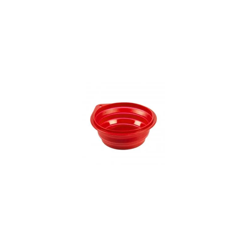 Cestovná miska DUVO+ silikónová červená 2000ML - 22CM