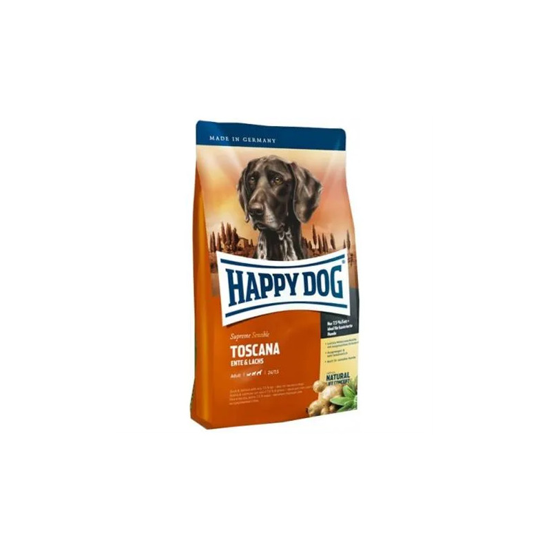 Happy Dog SUPER PREMIUM - Supreme SENSIBLE - Toscana losos a kačica 4 kg