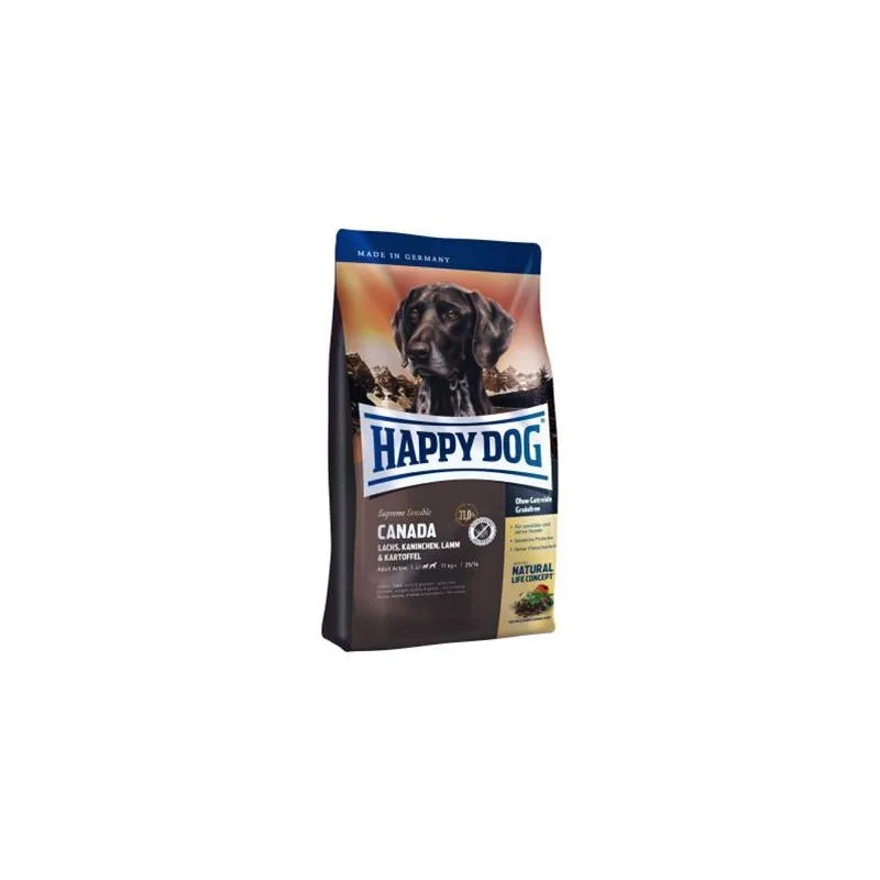 Happy Dog SUPER PREMIUM - Supreme SENSIBLE - Canada losos, králik, jahňacina a zemiaky 1 kg