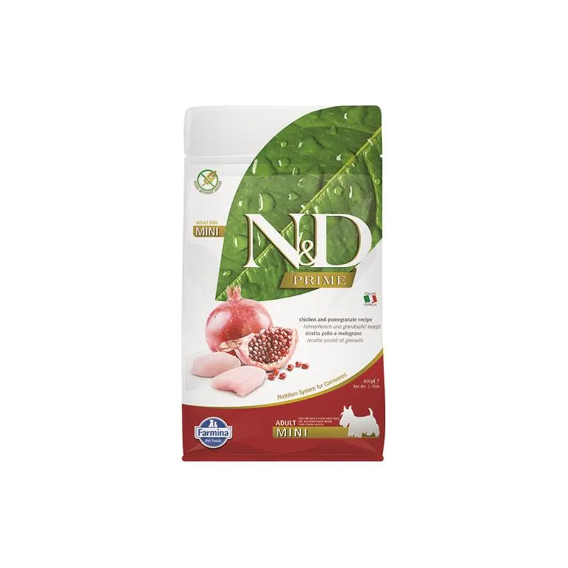 Farmina N&D dog PRIME (GF) adult mini, chicken & pomegranate 0,8 kg