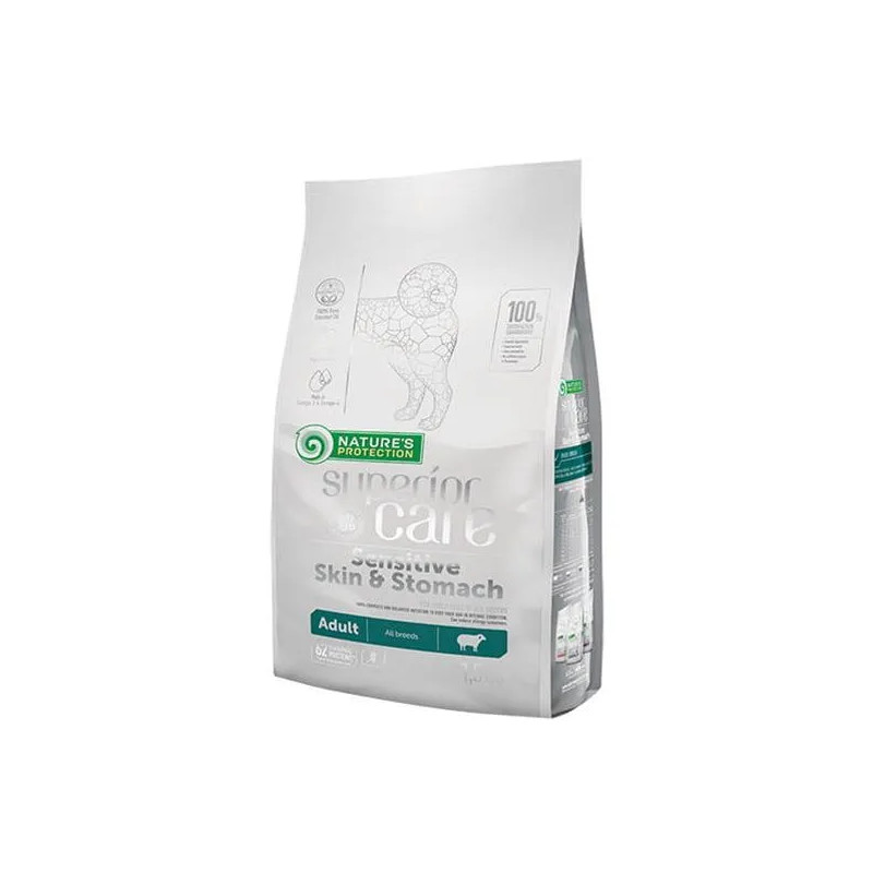Natures P Superior care dog GF adult Sensitive skin&stomach lamb small breeds 1,5 kg