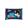 Nestlé FELIX Fantastic Fish Selection – mokra hrana za mačke u želeu, višestruko pakiranje (4 vrećice po 85 g)