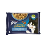 Nestlé FELIX Sensations Multipack za mačke (bakalar i srdela) – 4 vrećice po 85 g