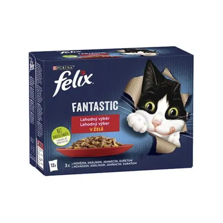 Nestlé FELIX Fantastic cat Multipack mesni izbor žele vrećica 12x85 g
