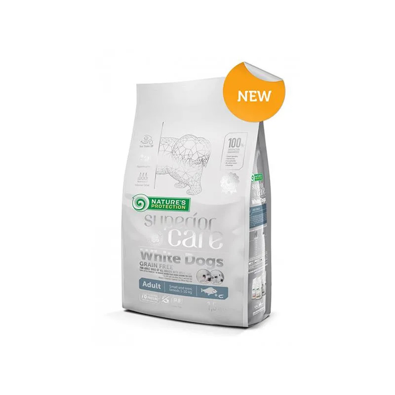 Natures P Superior care white dog GF adult white fish small&mini 10 kg