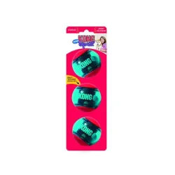 Kong Dog Squeezz Action igračka Lopta s pištaljkom, termoplastična guma, S (3 kom./pak.)
