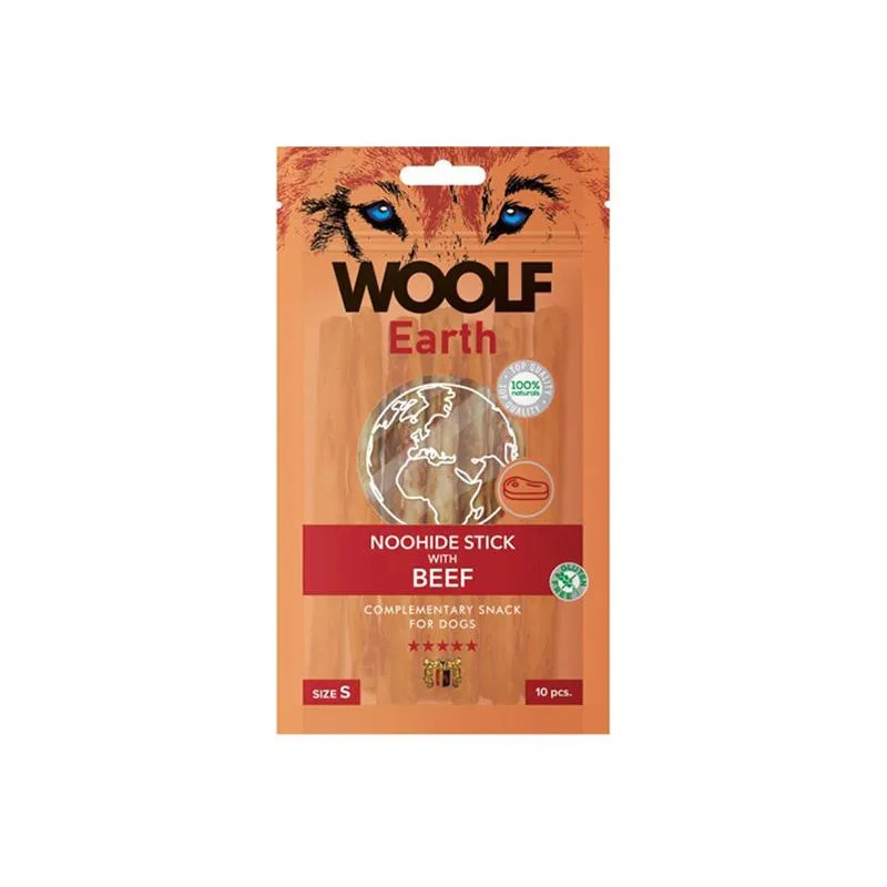 Poslastica za pse Woolf Dog Earth NOOHIDE S Govedina 90 g