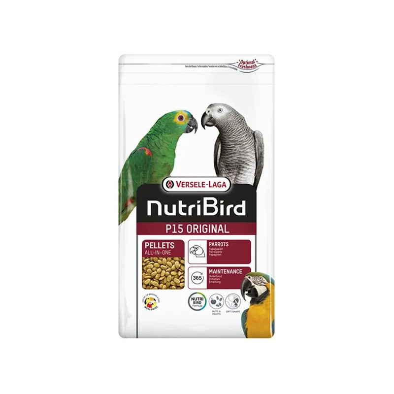 VL NutriBird P15 Original- extrudy pre veľké papagáje s tuzemským ovocím 1 kg