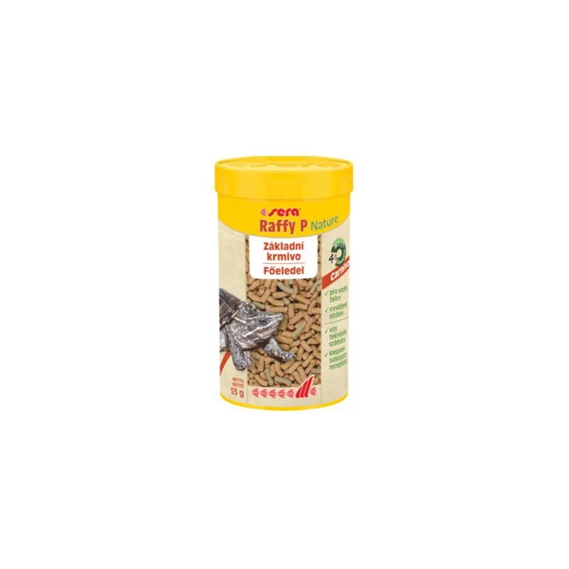 Sera Raffy P Nature krmivo pre mäsožravé plazy a vodné korytnačky 250 ml