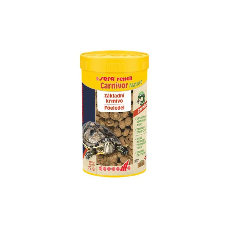 Sera Reptil Professional Carnivor Nature krmivo pre mäsožravé reptílie a vodné korytnačky 250 ml