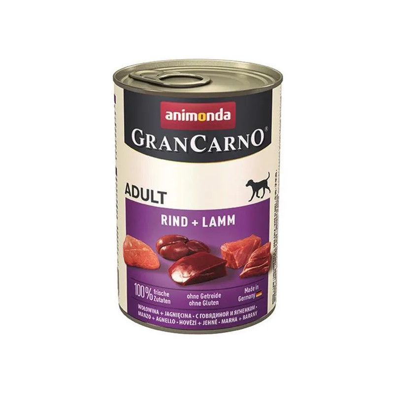 Animonda GRANCARNO® dog adult hovädzie a jahňa bal. 6 x 400g konzerva
