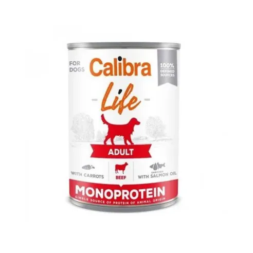 Calibra KONZERVA dog Adult Life Govedina i mrkva 400g