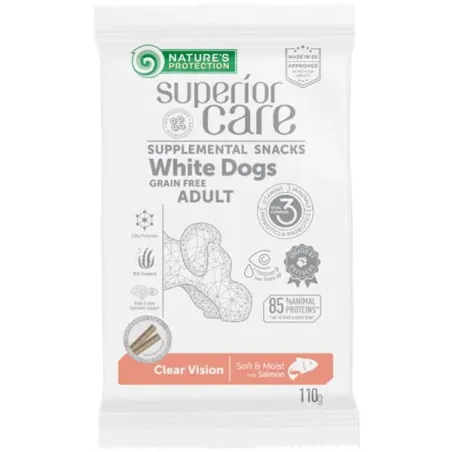 Poslastica Natures P Superior Care za bijelog psa Clear Vision bez žitarica Losos 110 g