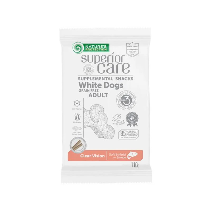 Poslastica Natures P Superior Care za bijelog psa Clear Vision bez žitarica Losos 110 g