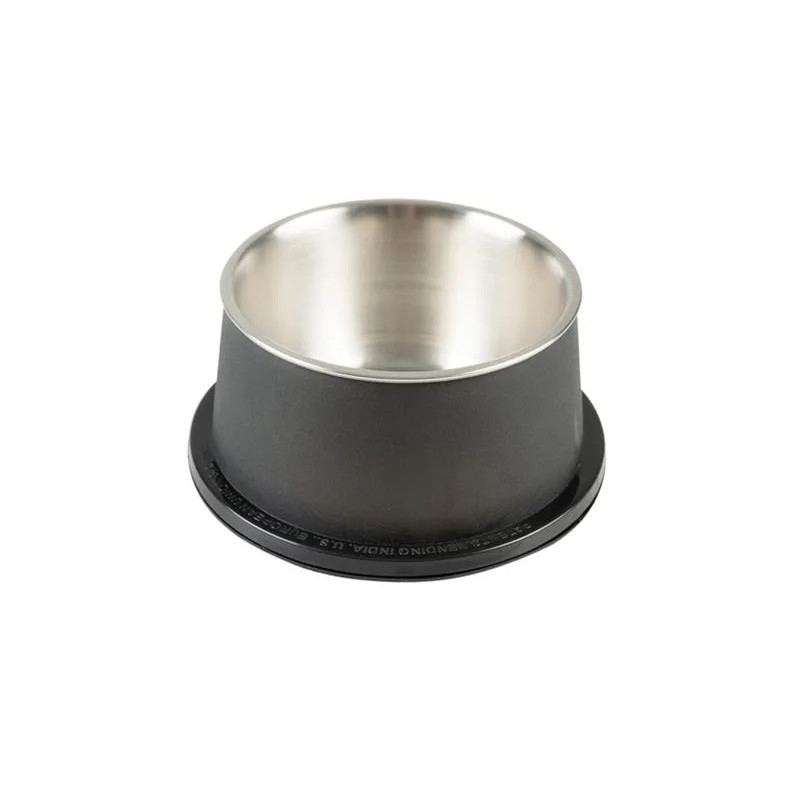Miska DUVO+ na kŕmenie matná kónická čierna nerez s priemerom 16,3 x 7,5 cm 600 ml