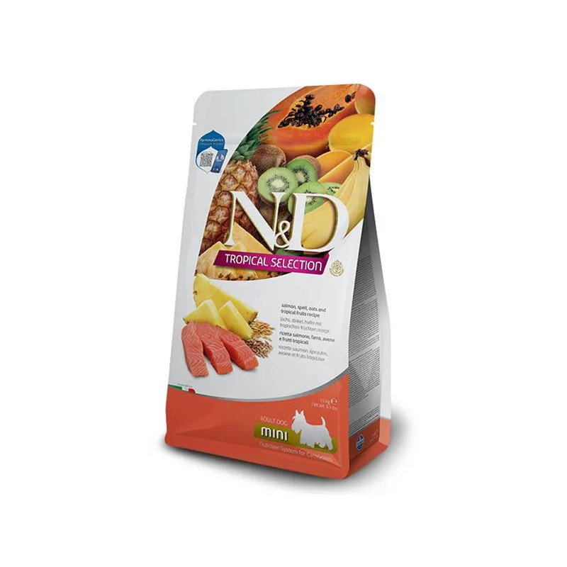 Farmina N&D dog TROPICAL SELECTION (AG) adult mini, salmon 1,5 kg