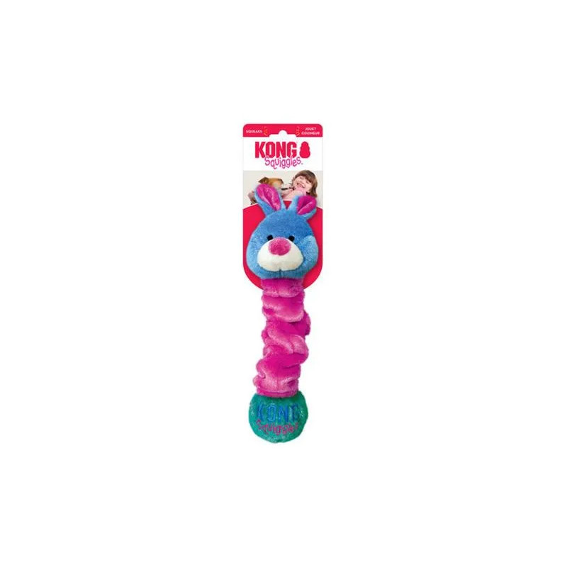Hračka Kong Dog Squiggles Assorted Postavička, polyester, M