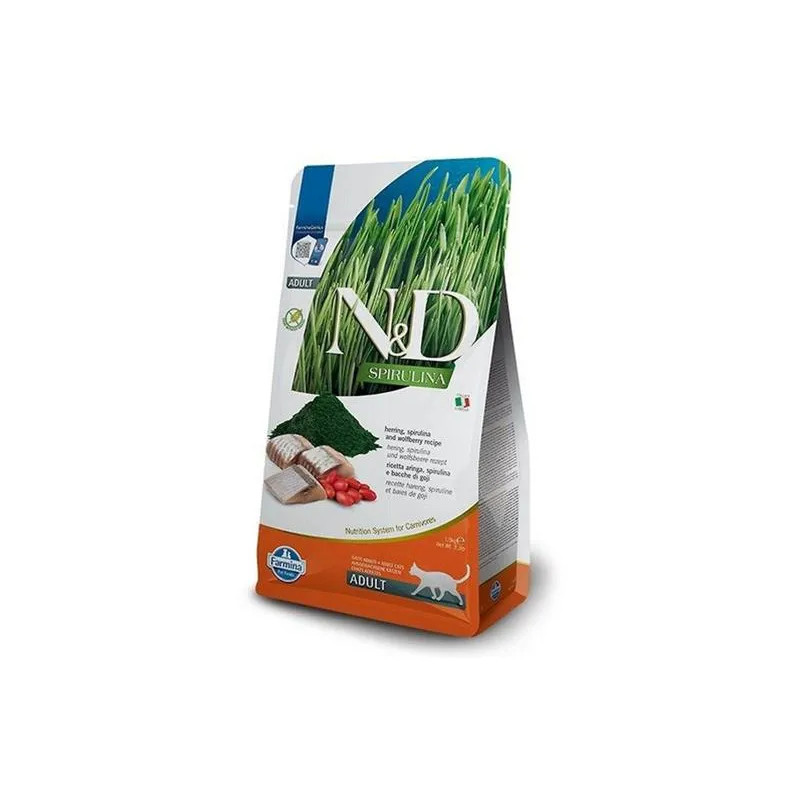 Farmina N&D cat SPIRULINA (GF) adult, herring 1,5 kg