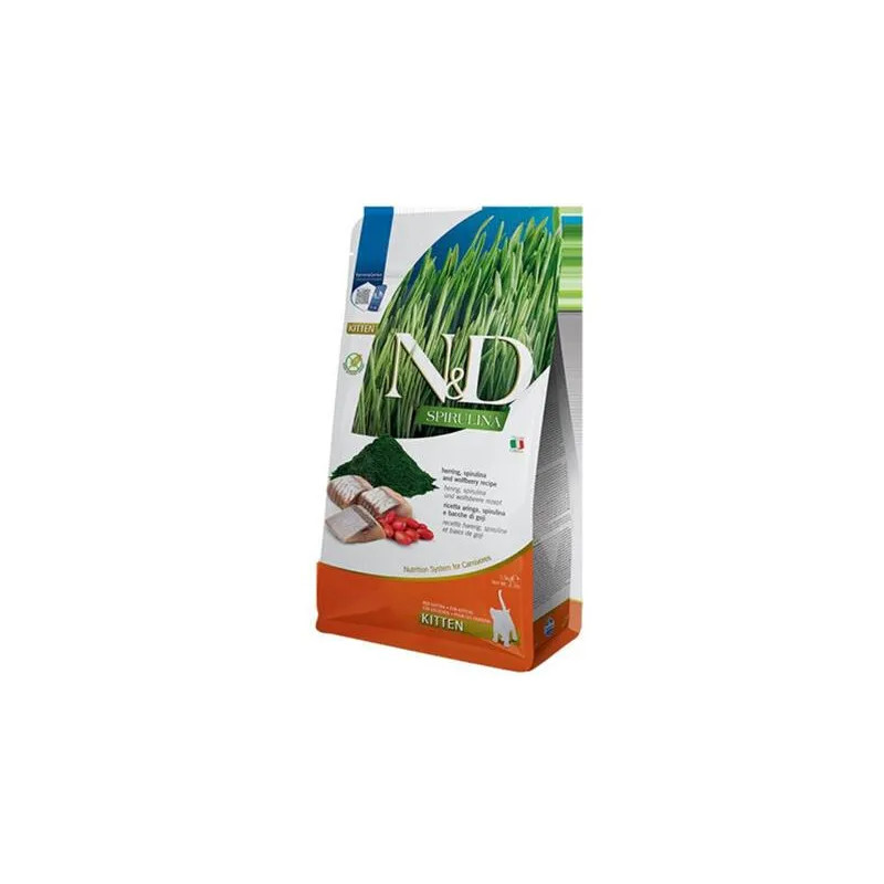 Farmina N&D cat SPIRULINA (GF) kitten, herring 1,5 kg