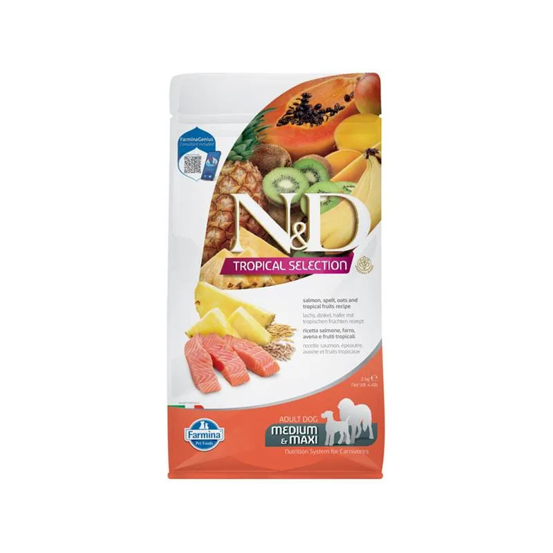 Farmina N&D dog TROPICAL SELECTION (AG) adult medium & maxi, salmon 2 kg