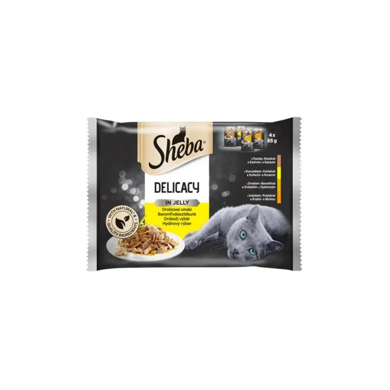 Mars SHEBA kapsička Hydinový výber v želé 4 x 85 g