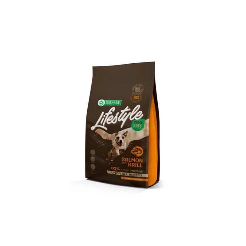 Natures P Lifestyle dog junior all breeds salmon & krill 1,5 kg