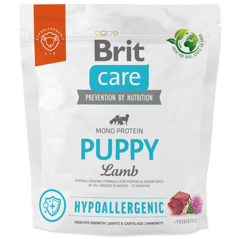 Hrana Brit Care Dog Hipoalergena za štence jagnjetina 1 kg