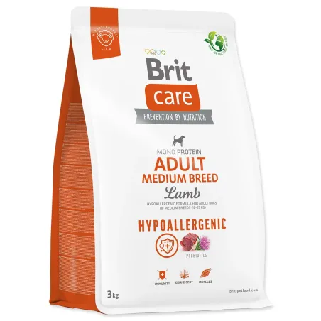 Hrana Brit Care Dog Hypoallergenic Adult Medium Breed s janjetinom 3 kg
