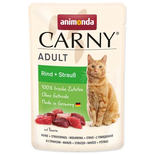 Paketić Animonda Carny Adult govedina i noj 85g