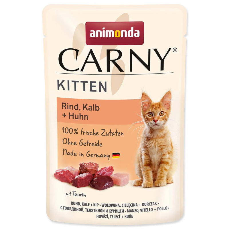 Kapsica Animonda Carny Kitten govedina, teletina i piletina 85 g
