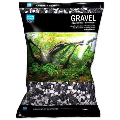 Aqua Excellent crno-bijeli šljunak 4–8 mm 3 kg
