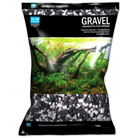 Aqua Excellent crno-bijeli šljunak 4–8 mm 3 kg
