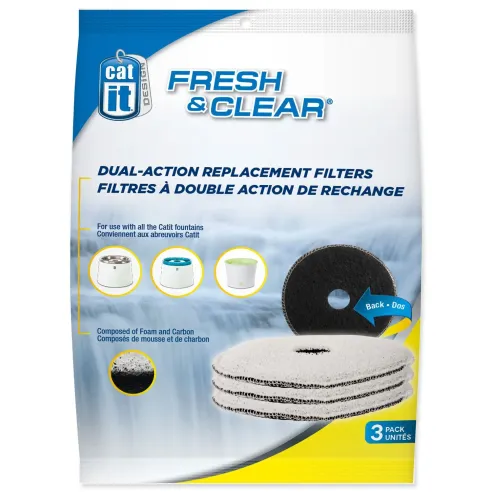 Nadomjestak Catit (ugljen i spužva) za Fresh&Clear, 3 kom
