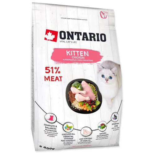 Hrana Ontario Kitten Chicken 0,4 kg