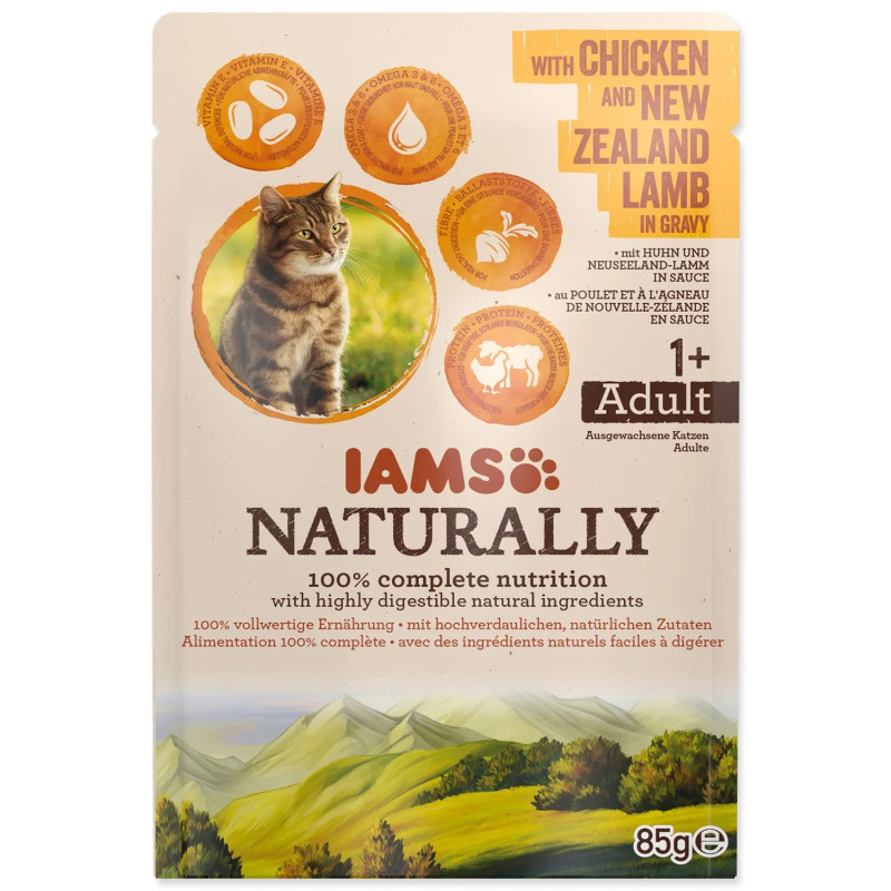 Kapsica IAMS Naturally Adult piletina i janjetina u umaku 85 g