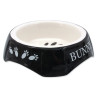 Zdjelica Small Animals s printom Bunny crna 15x15x4,5cm