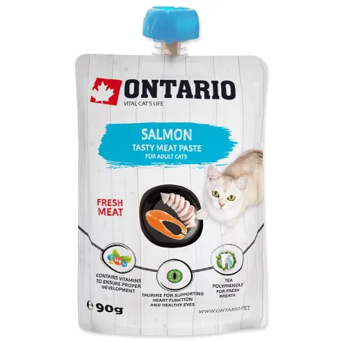 Ontario mesna poslastica za mačke pašteta od svježeg lososa 90 g