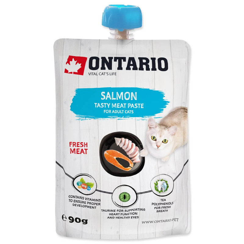 Ontario mesna poslastica za mačke pašteta od svježeg lososa 90 g