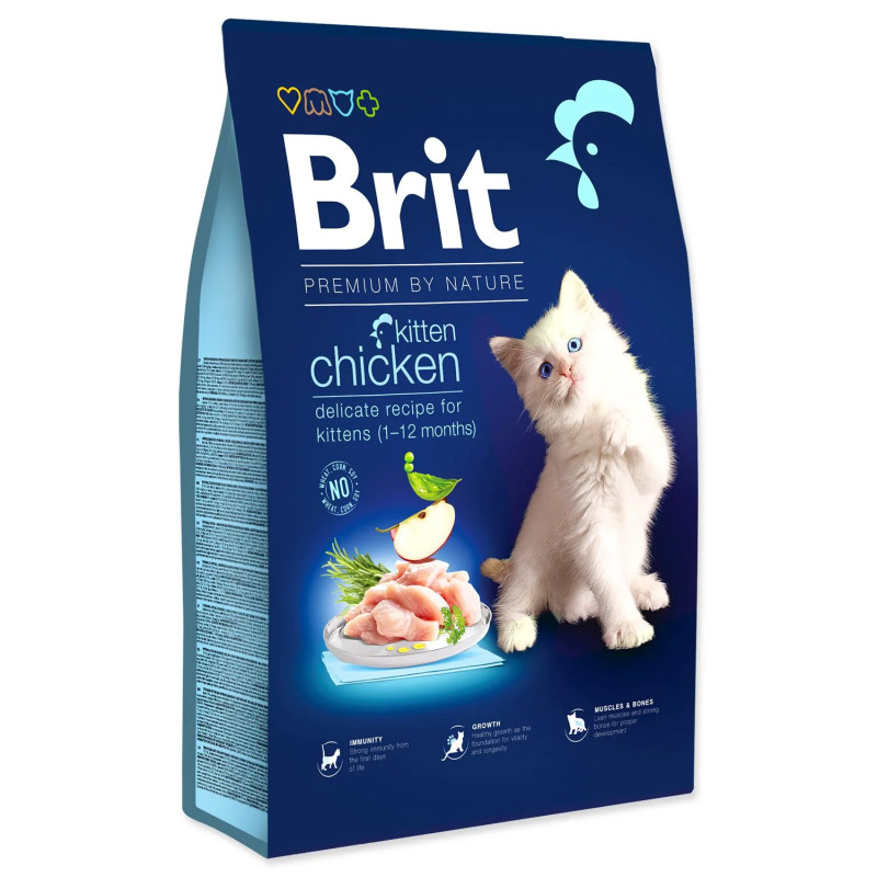 Brit Premium by Nature Cat. Hrana za mačiće, piletina, 8 kg