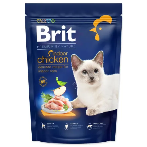 Hrana Brit Premium by Nature Cat Indoor Chicken 800 g