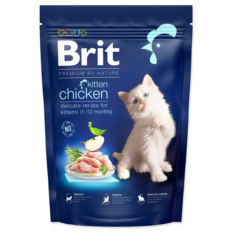 Hrana Brit Premium by Nature Cat Kitten Chicken 800 g