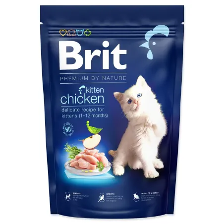 Hrana Brit Premium by Nature za mačiće, piletina 1,5 kg