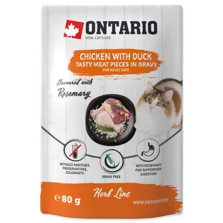 Kapsička Ontario piletina i patka u umaku 80 g
