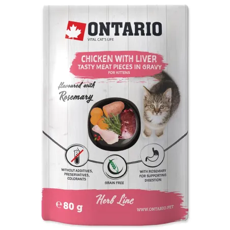 Kapsica Ontario Kitten piletina s jetricama u umaku 80 g